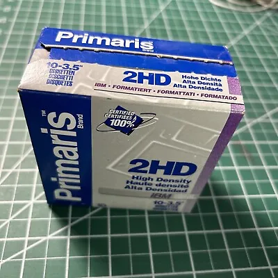 Primaris 3.5   2HD High Density Diskettes IBM  Formatted 8 Of 10 Disks New - • $5