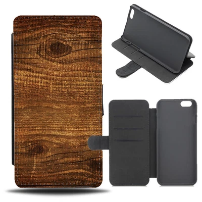£13.99 • Buy Vintage Wood Flip Phone Case Cover Wallet Wooden Design Brown Tree D318