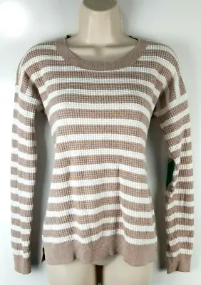 Madewell Wallace Women's L/S Striped Sweater Sz XS Wool Blend Heart Elbows EUC • $15.99