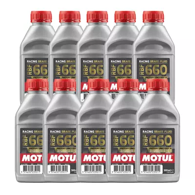 Motul RBF 660 Factory Line 100% Synthetic Racing Brake Fluid 101667 500ml 10 Pac • $183.46