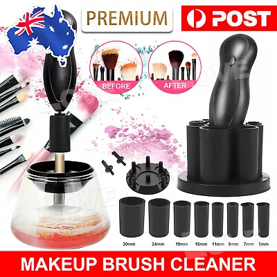 Electric Brush Cleaning Dryer Set Makeup Brush Cleaner Includes Collar Stand Kit • $18.95