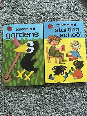 Vintage Ladybird Talkabout Books X 2 Gardens/starting School 1970’s • £4.99