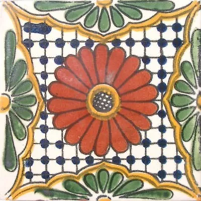 C#023) Mexican Tiles Ceramic Hand Made Spanish Influence Talavera Mosaic Art • $1.75