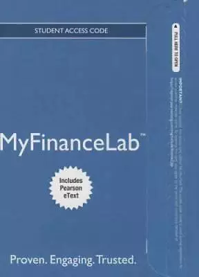 MyFinanceLab With Pearson EText -- Access Card -- For Financial Mana - VERY GOOD • $95.88