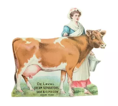 De Laval Cream Separators Die Cut Milkmaid Cow   P598 • $156