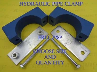 £2.79 • Buy Hydraulic Pipe Clamp Single Hose Stauff Style Solid Body 6mm To 54mm