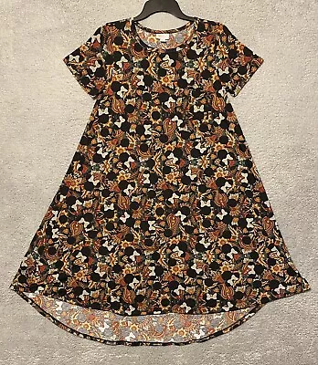 LULAROE Disney Floral Minnie Mouse Carly Woman’s Dress Size XS EUC • $20