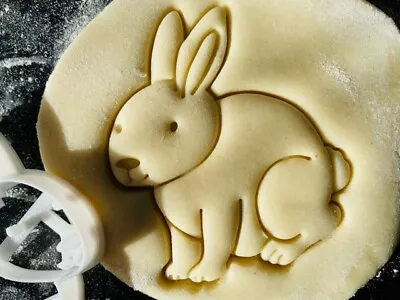 Cute Bunny Cookie Cutter Easter Rabbit Pastry Biscuit Icing Fondant Baking Cake • £4.45