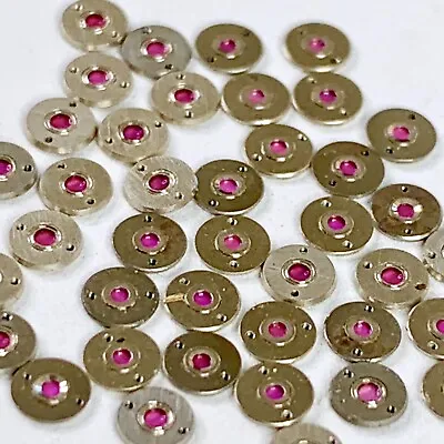 25 Cap Jewels 3mm Steampunk Balance Cock Watchmaker Lot Spare Watch Parts Repair • $8.99