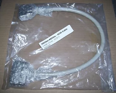 NEW Sealed SCSI II Computer Cable 50 Pin Male - Male 0.5 Meter Long • $7.38