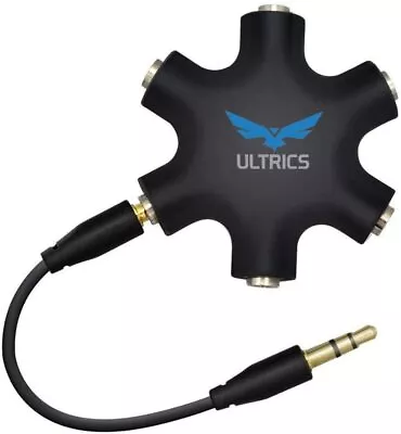 3.5mm Audio Splitter Jack 5 Way AUX Splitter Converter Adapter For Mic Headphone • £3.99