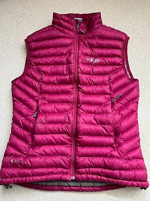 Rab Pertex Microlight Ladies Pink Gilet Size UK10 • £40