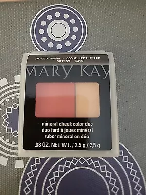 Mary Kay Mineral Cheek Color Duo  SPICED POPPY Full Size 08 Oz 081353 • $13.99