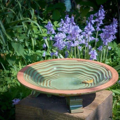 £54.25 • Buy Wildlife World Echoes Bird Bath With 3 Glazed Feet