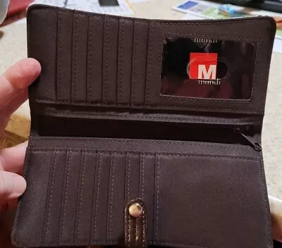 Mundi Dark Brown Wallet  - New No Tags - Approx 3 1/2 X 7 1/4 Inches • $5