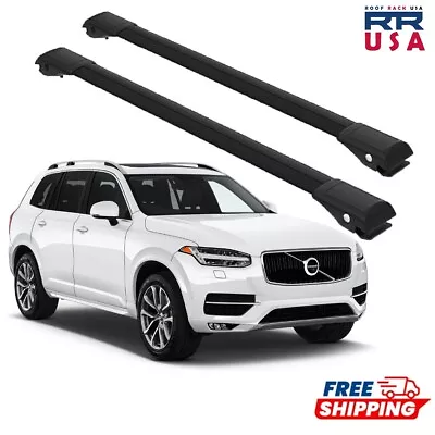 For Volvo XC90 2015-2022 Cross Bars Roof Rack Black • $129