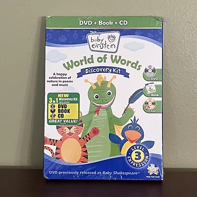 Baby Einstein: World Of Words Discovery Kit  By Bill Weisbach DVD Book CD • $24.99