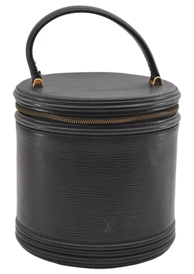 £216.30 • Buy Authentic Louis Vuitton Epi Cannes Cosmetic Hand Bag Black M48032 LV Junk 2566E