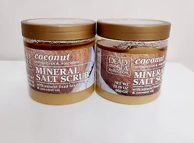 £11.85 • Buy 2 X Dead Sea Collection Coconut Mineral Salt Bath Body Scrub  660 G
