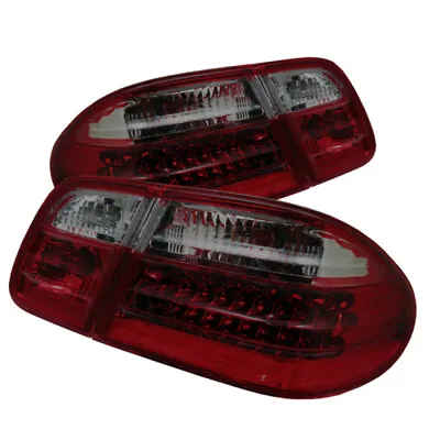 Xtune For Mercedes Benz W210 E-Class 96-02 LED Tail Lights Red Smoke ALT-CL-MBW2 • $155.88