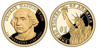 $4.99 • Buy 2007 S George Washington Presidential Dollar - PROOF