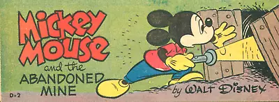 Mickey Mouse And The Abandoned Mine #2 Walt Disney Wheaties 1951 VF+ • $24.99