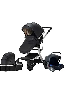 Baby Pram 3 In 1 Travel System New • £160