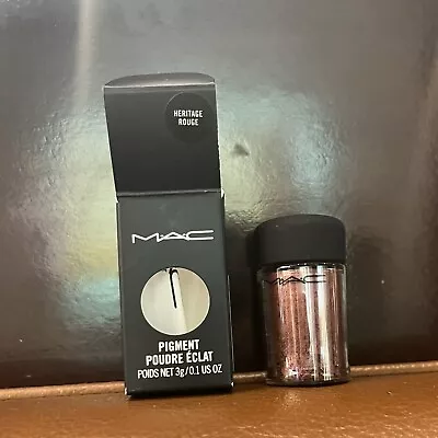 New Mac Cosmetics Pigment Poudre Eclat Heritage Rouge 0.1 US Oz NIB • $14.95