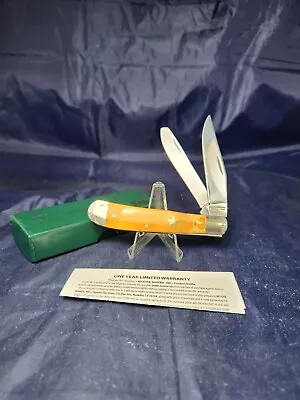 Moore Maker Matador Texas  5202 U TX  Texas Trapper Knife Yellow Bone 2019 NIB • $70