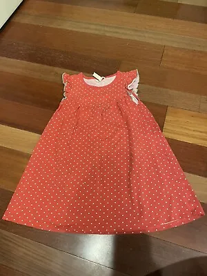 GIRLS MATILDA JANE Brilliant Daydream Heart To Heart Pearl Dress SIZE 6 Red Dot • $22.99