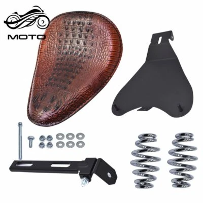 $42.51 • Buy Brown Motorcycle Bobber Solo Seat Spring For Yamaha V Star 1300 1100 950 650 250