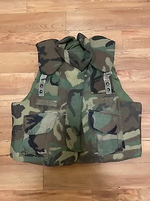 US Army Camo Body Armor Fragmentation Protective Vest Ground Troops Size Large • $175