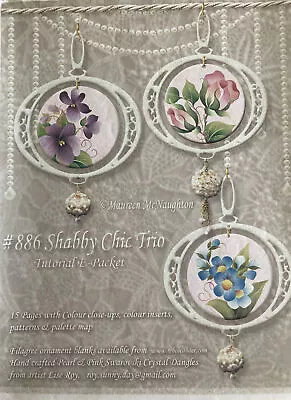 Tole Painting Pattern Packet:Shabby Chic Trio By Maureen McNaughton • $9