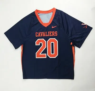 Nike Digital Elite Short Sleeve Cavaliers Lacrosse Jersey Men's L Navy CT3114 • $15