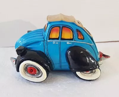 Citroen 2cv Vintage Car Money Box - Blue & Black - Piggy Bank - Ornament - Gift  • £16.99