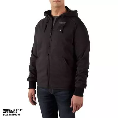 Milwaukee Heated Jacket Hoodie Kit Men's X-Large W/ 2.0 Ah Battery+Charger Black • $97.04