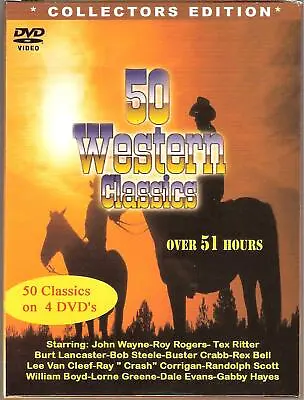 Western DVDs 50 Classic Movies   • $7.95