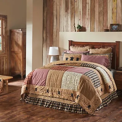 VHC Primitive/Rustic Pip Vinestar Quilt (Your Choice Size & Accessories) • $49.95