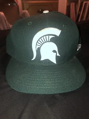 New Era Men's Michigan State Spartans Green 9Fifty Adjustable Snapback Hat OSFM • $19.99