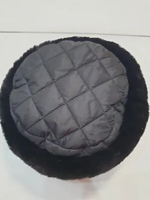 Marks & Spencer Women's Black Winter Faux Fur Hat Size S-M New • £12.50