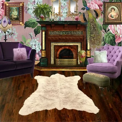 $399.99 • Buy White Bear Skin Rug - Faux Fur - Polar Bear - Sheepskin Shag - FUR ACCENTS 