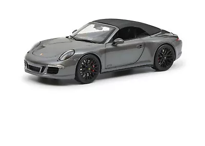 Schuco 1/18 Scale Porsche 911 Targa 4 GTS Grey Diecast Car Model Toy Gift • $168