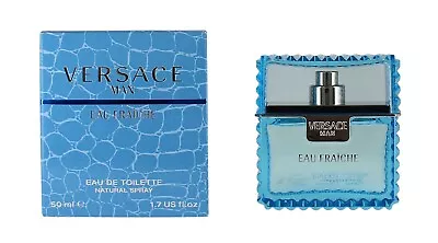 Versace Man Eau Fraiche Eau De Toilette 1.7 Oz / 50 Ml Spray New In Box • $40.31