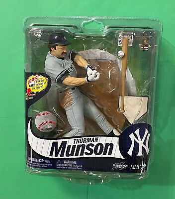 Thurman Munson Mcfarlane Figure Mlb Series 29 Gray Jersey Variant #/2750 Yankees • $24.95