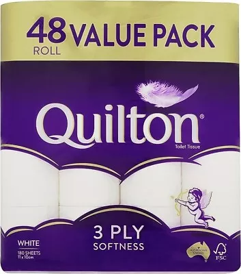 Quilton 3 Ply Toilet Paper Rolls 48pk • $34