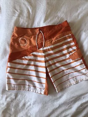 OCEAN PACIFIC Board Shorts Surf Size XL Orange Y2K VINTAGE 90s ROXY BILLABONG • £5.99