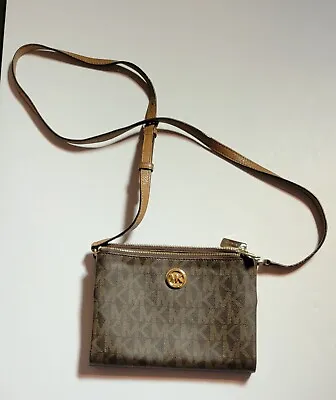 Michael Kors Fulton Crossbody PVC Double Zip Handbag • $45
