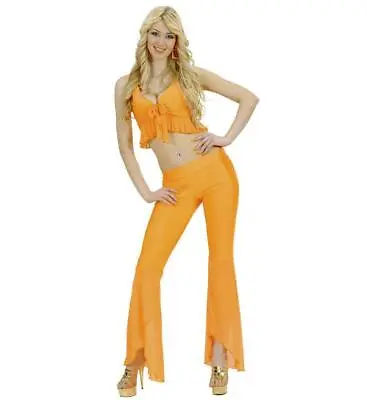 Sexy Samba Dancer Neon Orange Medium Adult Ladies Fancy Dress Costume • £29.19