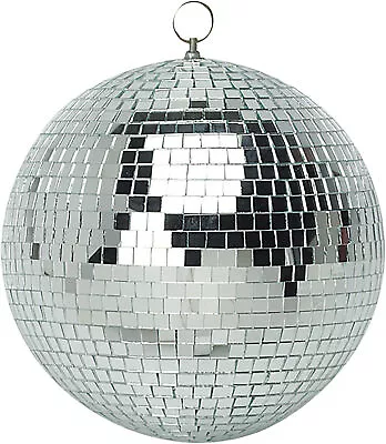 Silver Mirror Ball 250mm 10  Inch Disco Glitter  • £21.41