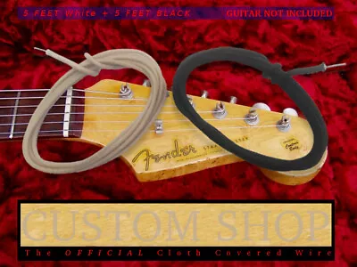 Vintage Cloth Covered Wire For Fender Strat Tele Guitar 22 AWG 1960 1962 Guitars • $12.99